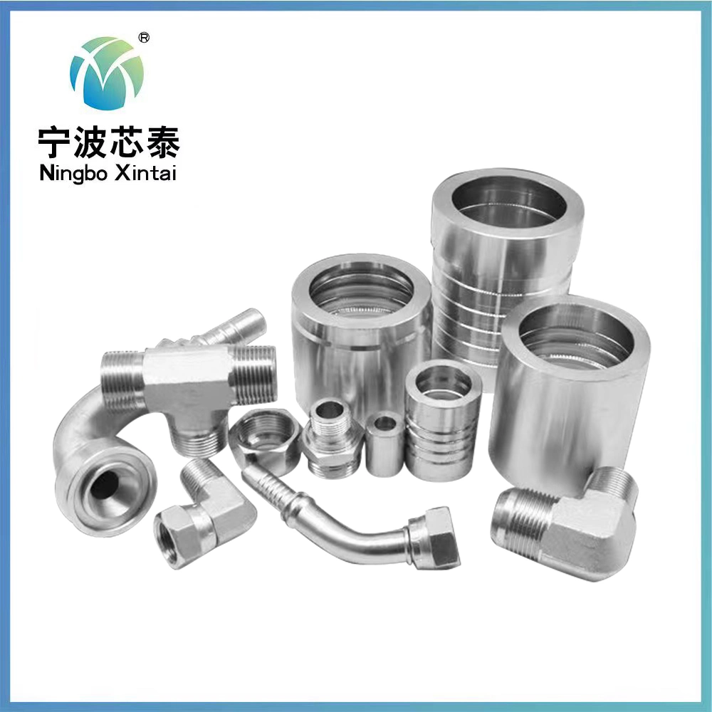 Custom Pipe Fitting Ferrule Price Manufacturer 00210 00402 SAE 100r13 Six Wire Hose Interlock Hydraulic Ferrule Interlock Galvanized Parts Hose Ferrule