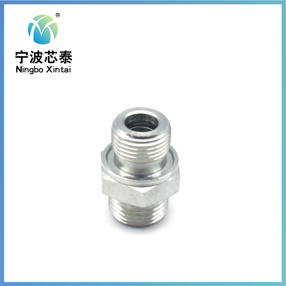 90 Degree Elow Straight Round Hex 3/8" Bsp NPT Male Thread Jic Carbon Steel Galvanized Hose Fitting NPT Metric Female Connector Adapter Custom