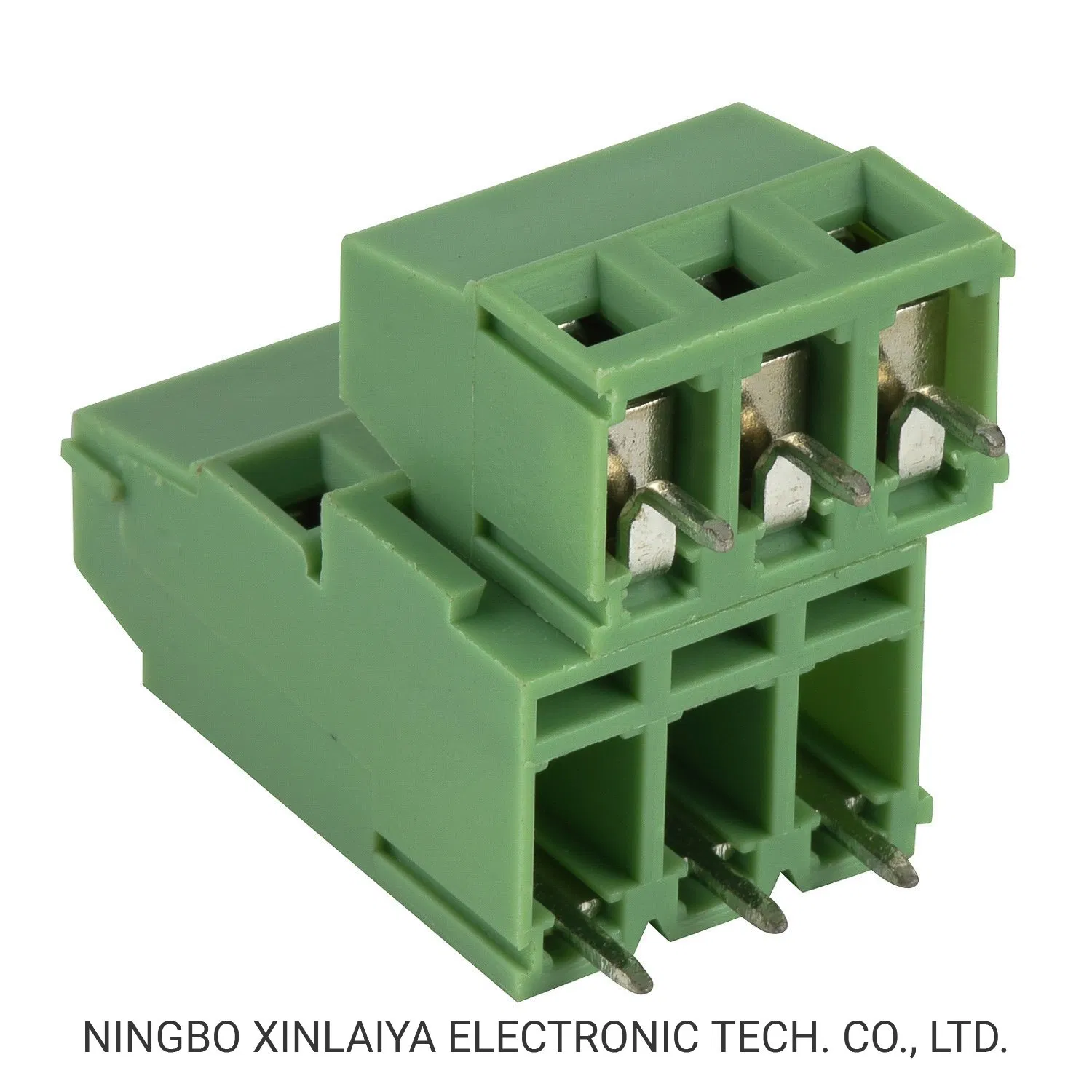 Conector de linha dupla Xinya PCB para bloco de terminais de parafuso 5,0/5,08 mm