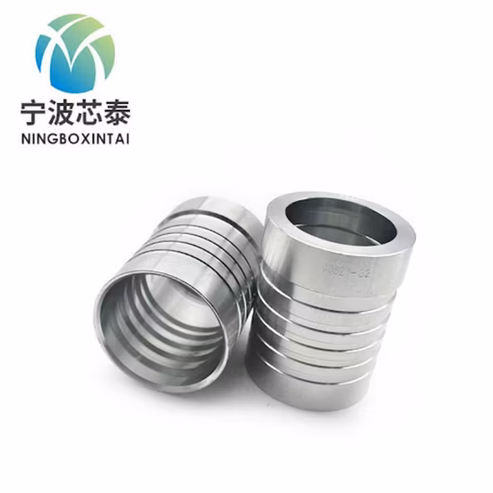 China OEM ODM Fabricante 00621 SAE 100r13 Mangueira de seis fios intertravamento ponteira hidráulica peças hidráulicas galvanizadas intertravamento virola de mangueira