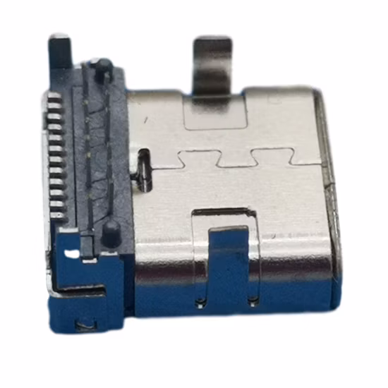 Conector tipo C, fêmea, casco duplo, 24POS, L=8,65 com altura H=4,46 mm
